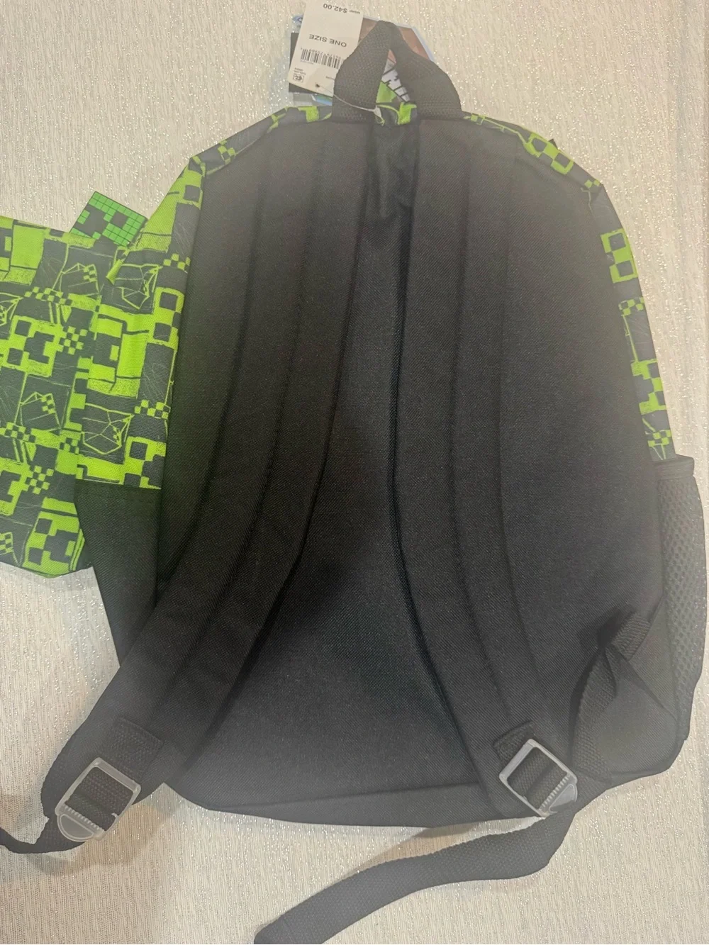 Minecraft Kids' Green Pixel Backpack with Matching Accessories